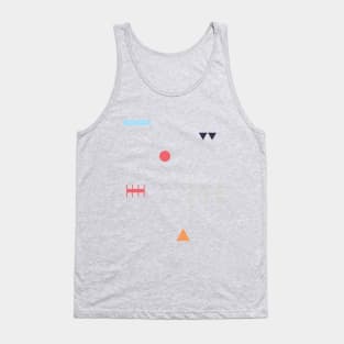 Fun minimal abstract Shapes Tank Top